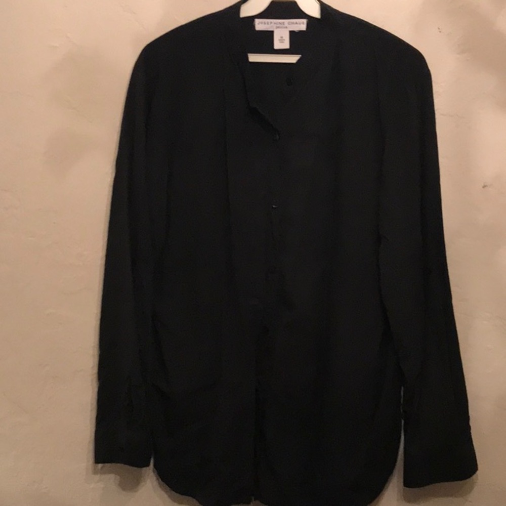 Silk Button Down Blouse